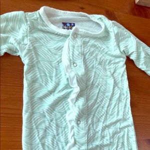 Kickee pants baby gown bamboo fabric